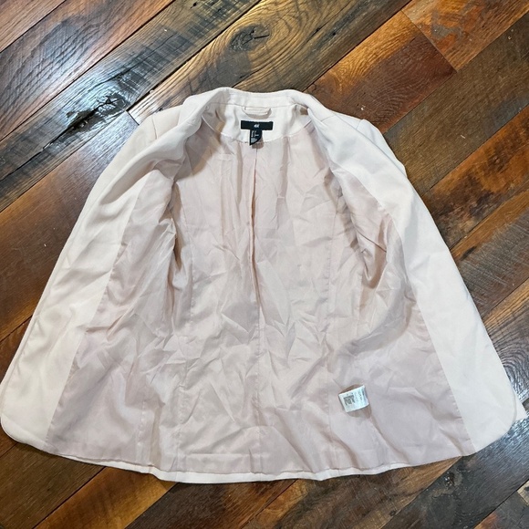 H&M Open Front Blush Blazer Women’s Size 4 - Picture 3 of 5